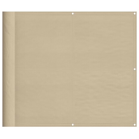 Balkonscherm 90x700 cm 100% oxford polyester beige 2