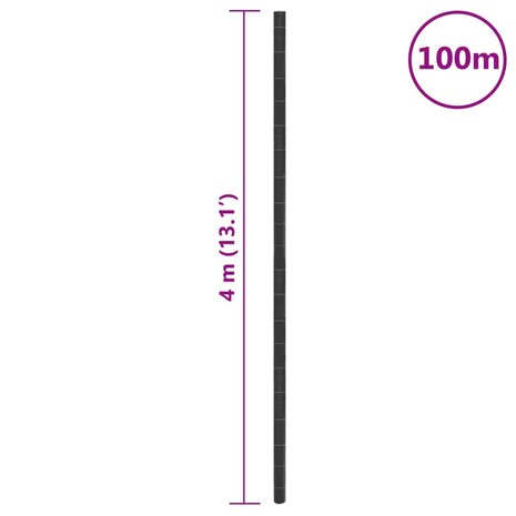 Worteldoek 4x100 m polypropeen zwart 8