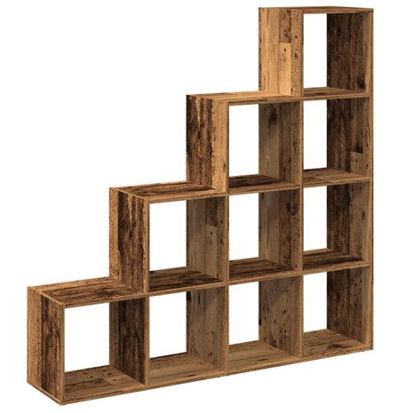 Kamerscherm / boekenkast 131,5x29x131,5 cm hout oud hout 7