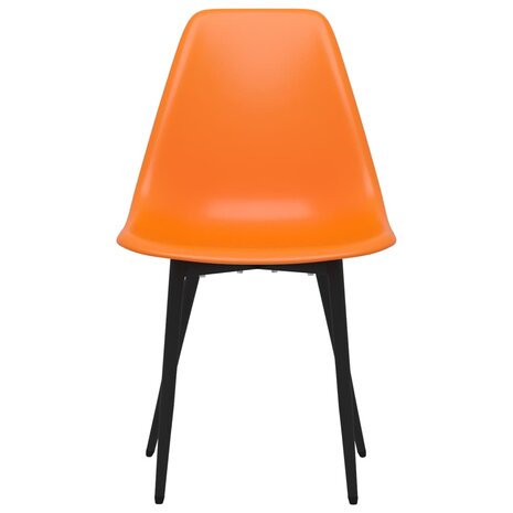 Eetkamerstoelen 6 st PP oranje 4