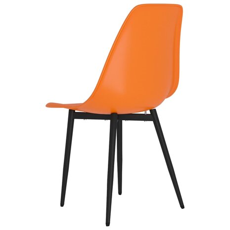 Eetkamerstoelen 6 st PP oranje 6