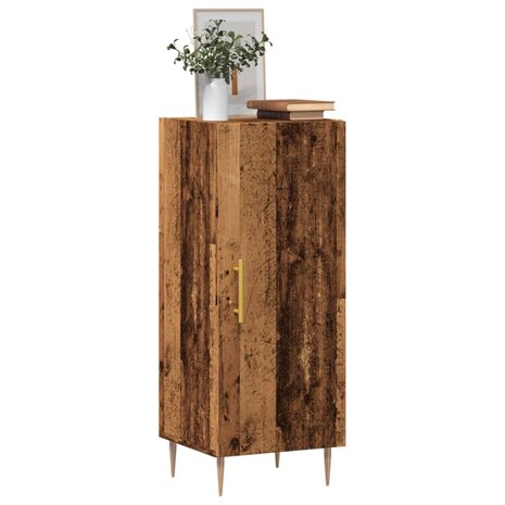 Dressoir 34,5x34x90 cm bewerkt hout oud houtkleurig 3