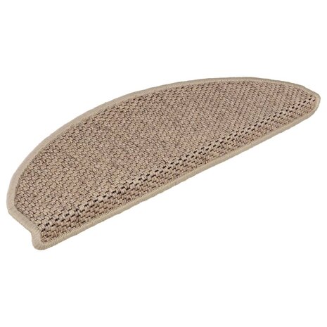 Trapmatten zelfklevend 15 st sisal-look 65x21x4 cm zandkleurig 3