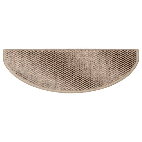 Trapmatten zelfklevend 15 st sisal-look 65x21x4 cm zandkleurig 6