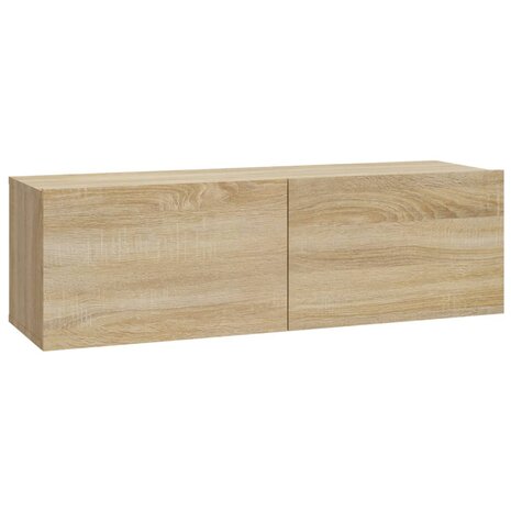 Tv-wandmeubels 2 st 100x30x30 cm hout sonoma eikenkleurig 5