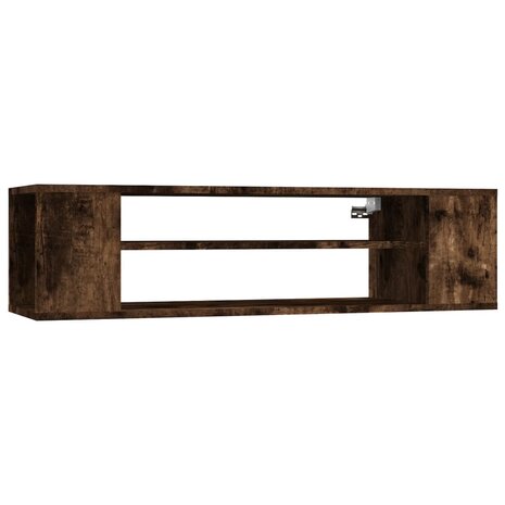 Tv-hangmeubel 100x30x26,5 cm bewerkt hout gerookt eikenkleurig 2