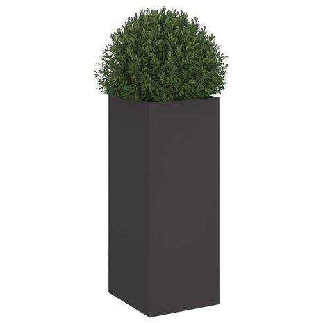 Plantenbak 32x29x75 cm staal zwart 4