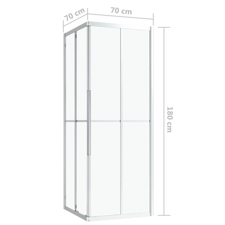 Douchecabine 70x70x180 cm ESG 9