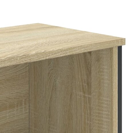 Boekenkast 80x31x169 cm bewerkt hout sonoma eikenkleurig 7