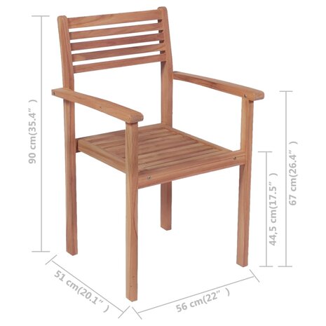 Tuinstoelen 2 st met lichtblauwe kussens massief teakhout 12