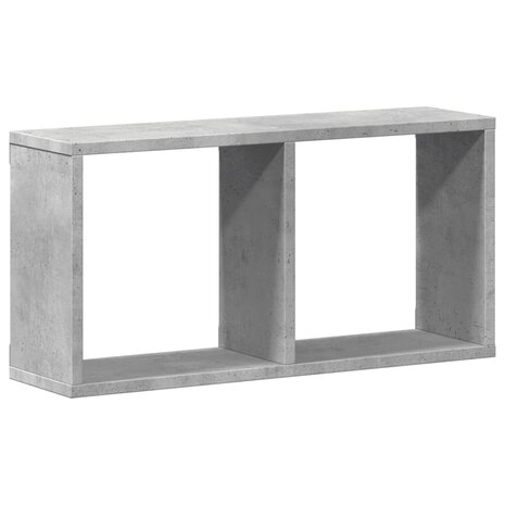 Wandkast 60x16x30 cm bewerkt hout betongrijs 2