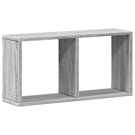 Wandkast 60x16x30 cm bewerkt hout grijs sonoma eiken 2