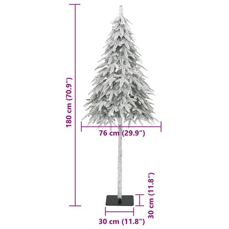 Kunstkerstboom met sneeuw 180 cm 8