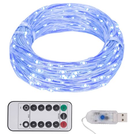 Lichtslinger met 300 LED&apos;s 30 m blauw 1