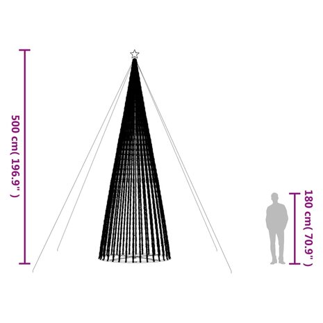 Lichtkegel 1544 warmwitte LED&apos;s 500 cm 10