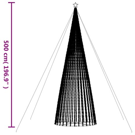 Lichtkegel 1544 warmwitte LED&apos;s 500 cm 11