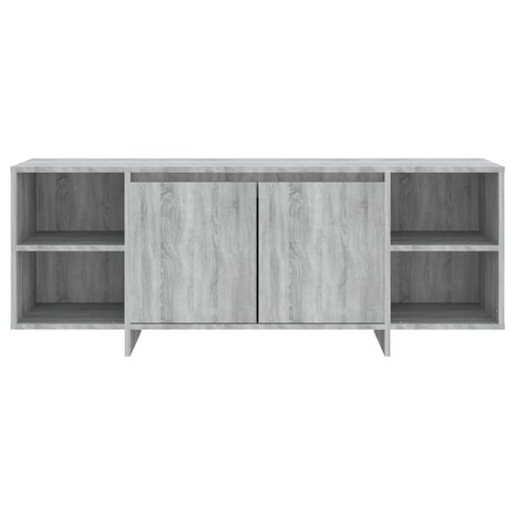 Tv-meubel 130x35x50 cm bewerkt hout grijs sonoma eikenkleurig 5