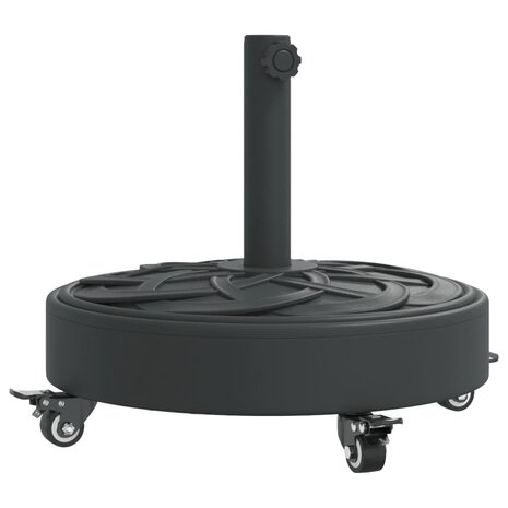 Parasolvoet met wielen voor stok van Ø38 / 48 mm 27 kg rond 2