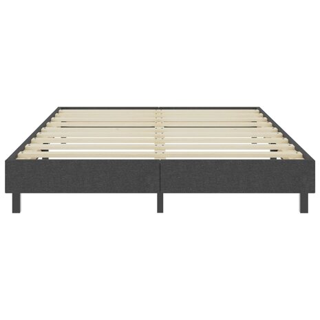 Boxspringframe stof grijs 160x200 cm 4