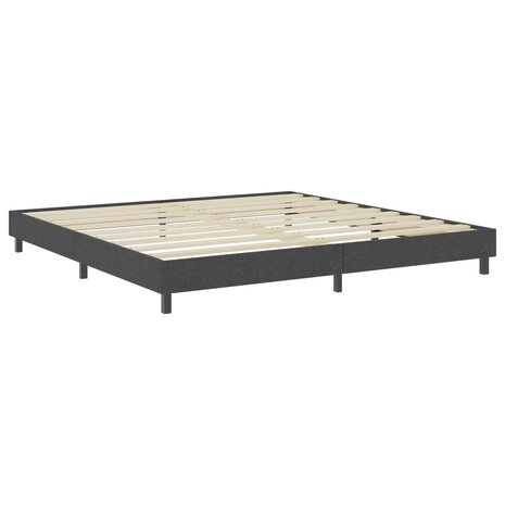 Boxspringframe stof grijs 200x200 cm 3