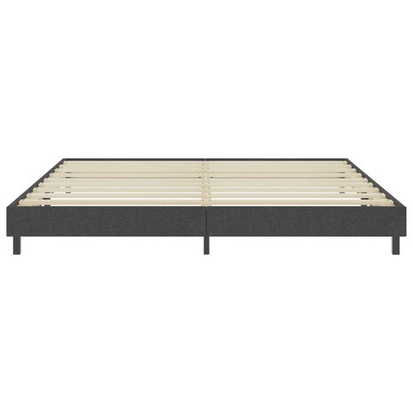 Boxspringframe stof grijs 200x200 cm 4