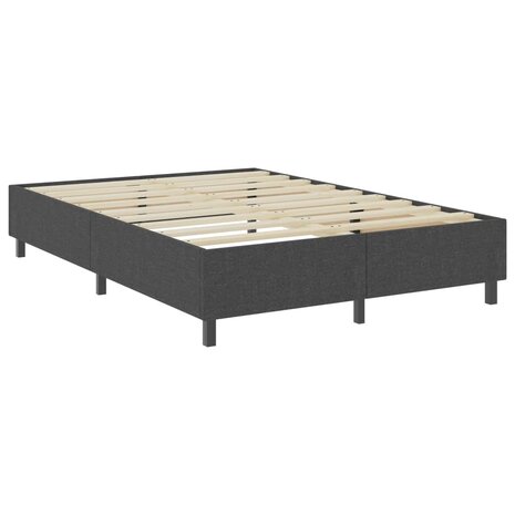 Boxspringframe stof grijs 140x200 cm 3