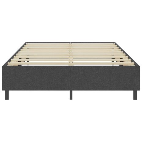 Boxspringframe stof grijs 140x200 cm 4