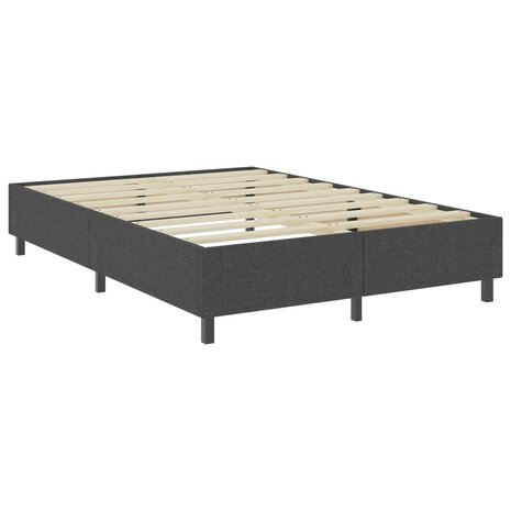 Boxspringframe stof grijs 160x200 cm 3