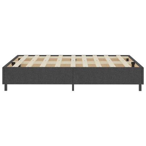 Boxspringframe stof grijs 160x200 cm 5