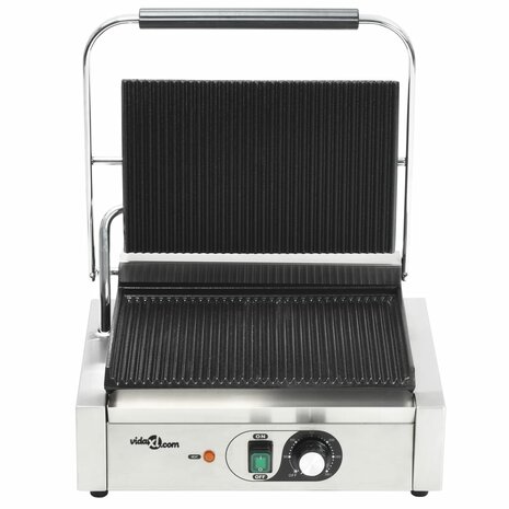 Panini grill gegroefd 2200 W 43x30,5x20 cm  4