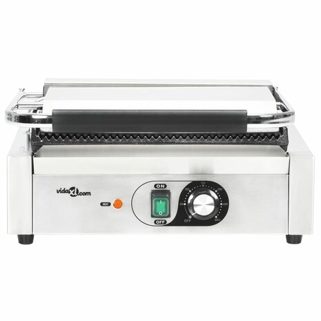 Panini grill gegroefd 2200 W 43x30,5x20 cm  7