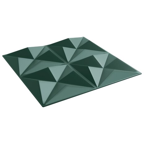 24 st Wandpanelen origami 6 m² 50x50 cm XPS groen 5