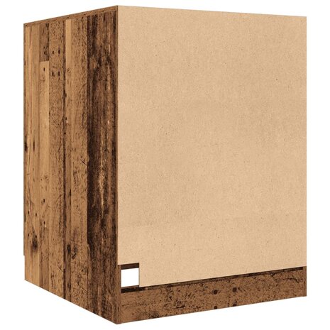 Wasmachinekast 70,5x71,5x91,5 cm oud houtkleurig 6