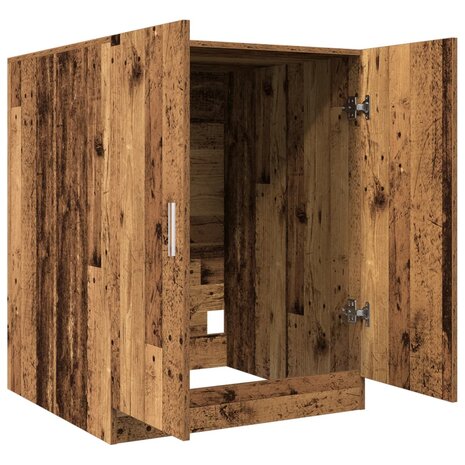 Wasmachinekast 70,5x71,5x91,5 cm oud houtkleurig 7