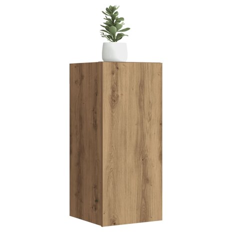 Tv-meubelen 2 st 30,5x30x60 cm bewerkt hout artisanaal eiken 1