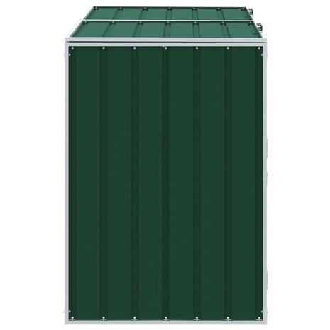 Containerberging voor 2 containers 144x81x113 cm staal groen 6