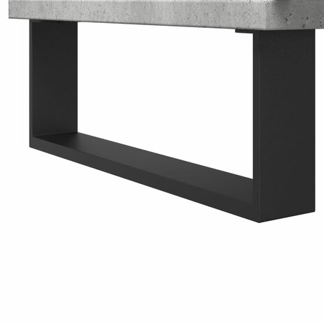 Badkamerkast 58x33x60 cm bewerkt hout betongrijs 8