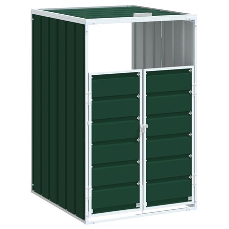 Containerberging voor 1 container 72x81x115 cm staal groen 2