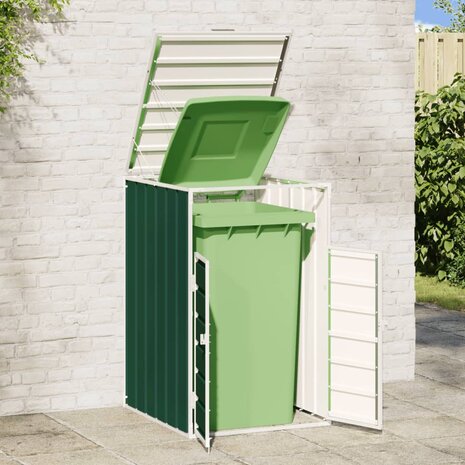 Containerberging voor 1 container 72x81x115 cm staal groen 3