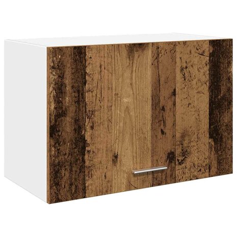 Hangkast 60x31x40 cm bewerkt hout oud houtkleurig 2