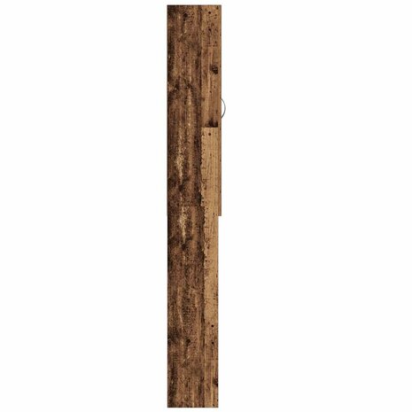 Wasmachinekast 64x25,5x190 cm oud houtkleurig 8