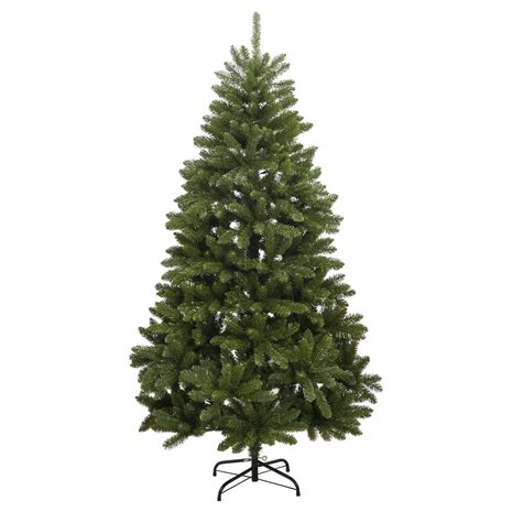 Kunstkerstboom met scharnieren 300 LED&apos;s en kerstballen 210 cm 5