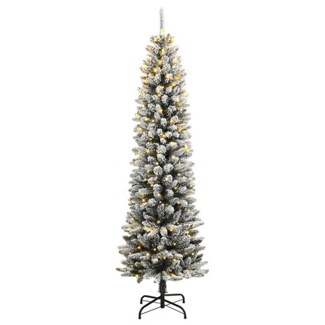 Kunstkerstboom met 300 LED&apos;s en sneeuw 180 cm 2