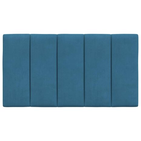 Hoofdbordkussen 80 cm fluweel blauw 5