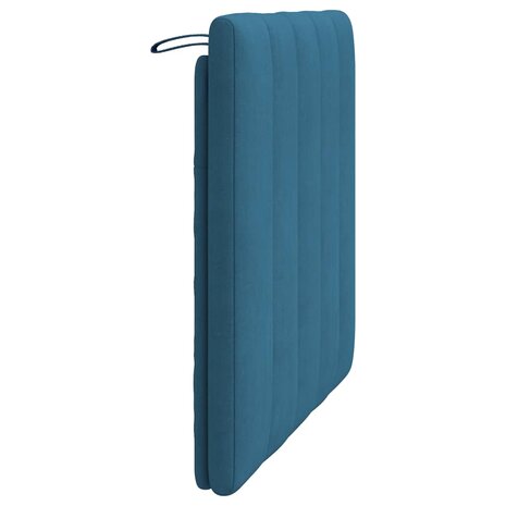 Hoofdbordkussen 80 cm fluweel blauw 6