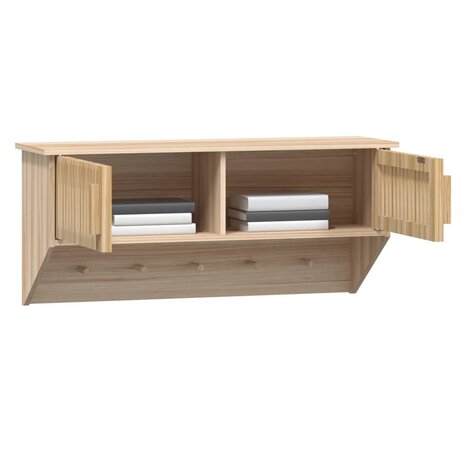 Wandkast met haken 80x24x35,5 cm bewerkt hout 4