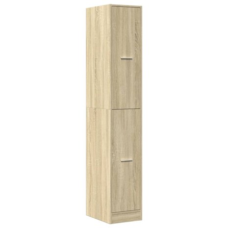 Apothekerskast 30x41x174,5 cm bewerkt hout sonoma eikenkleurig 3