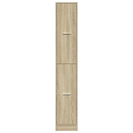 Apothekerskast 30x41x174,5 cm bewerkt hout sonoma eikenkleurig 5