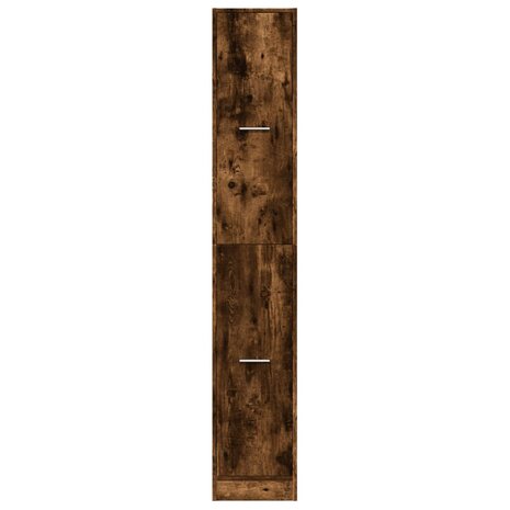 Apothekerskast 30x41x174,5 cm bewerkt hout gerookt eikenkleurig 5