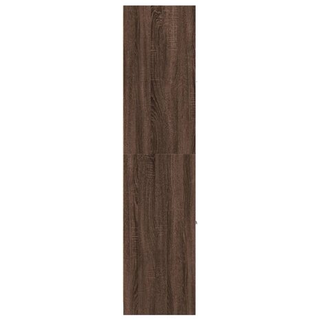 Apothekerskast 30x41x174,5 cm bewerkt hout bruin eikenkleurig 6